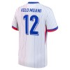 Maillot de Supporter France Kolo Muani 12 Extérieur Euro 2024 Pour Homme